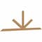 Ekena Millwork Saratoga Smooth Timber Gable Bracket, Western Red Cedar, 96"W x 32"H x 1 1/2"D x 3 1/2"F, 8/12 Pitch GBW096X32X0204SAR00SWR - alternate 5